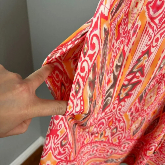 Hale Bob Printed Dress V Neck - Picture 6 of 14